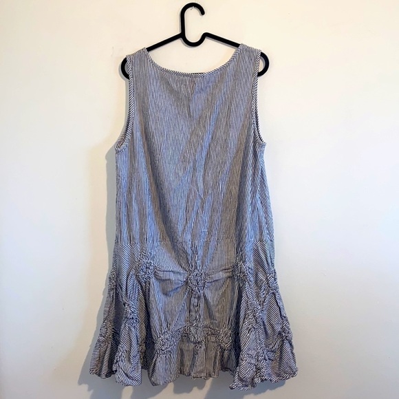 TULIP matilda dress in ticking stripe - Picture 6 of 9